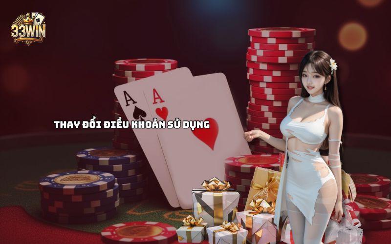 Thay đổi điều khoản 33Win